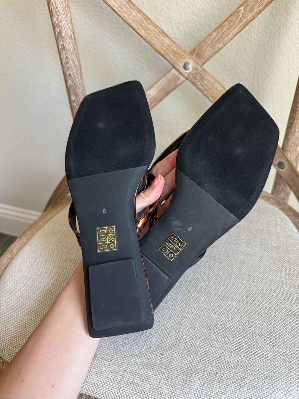 Jeffrey Campbell Bazaar Flip-Flop Sandals tortoise - Picture 6 of 6